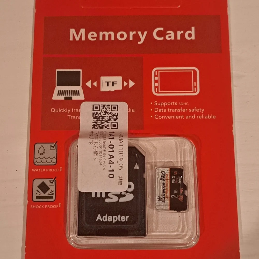 Micro SD 2TB + Adapter